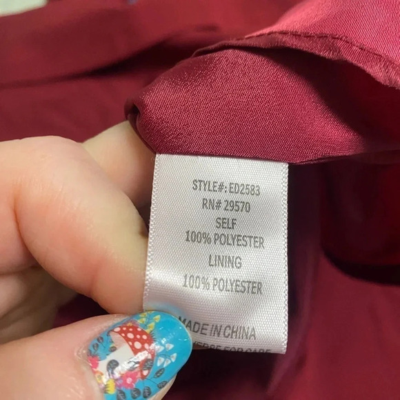 Anthropologie Everly Red Aztec Embroidered Fit & Flare Dress Size Small - Picture 7 of 7